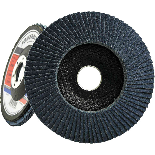 PowerBlend&reg; Flap Disc, 4-1/2" x 7/8", Type 29, Z40 Grit, Zirconia Alumina Superchem Industries