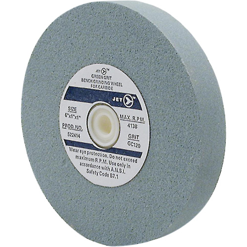 Meule d'&eacute;tabli GC610M, 6" x 1", Arbre de 1", Carbure de silicium Superchem Industries