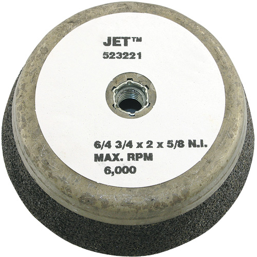 Meule boisseau &agrave; liant de r&eacute;sine, 6" x 2", Arbre 5/8"-11NC, Type 11 Superchem Industries