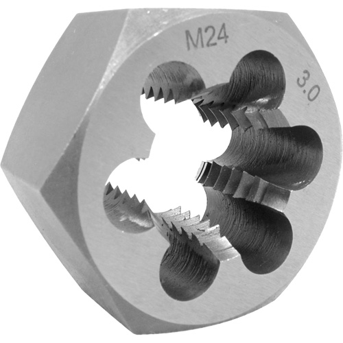 Fraise hexagonale m&eacute;trique, dia. 1", Filet de 8 mm-1, Acier alli&eacute; Superchem Industries
