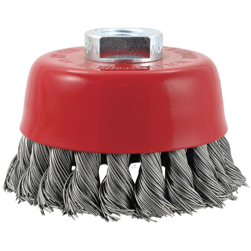 CK3201M14 High Performance Knot Twisted Cup Brush, 3" Dia. Superchem Industries