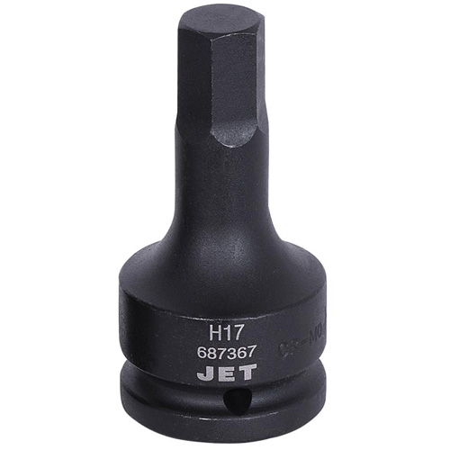 Impact Hex Bit, Hex, 17 mm x 3/4" Drive Superchem Industries