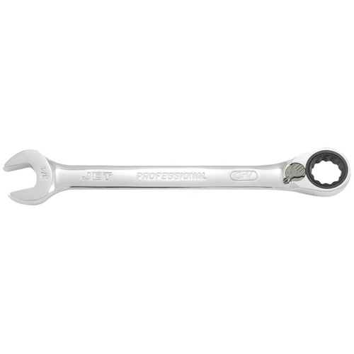 Long Pattern Reversible Ratcheting Combination Wrench, 7/16", Chrome Finish Superchem Industries