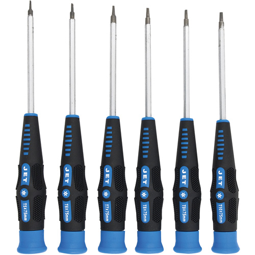 Jeu de tournevis de pr&eacute;cision Torx, 6 Superchem Industries
