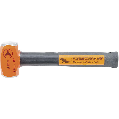 Indestructible Handle Sledge Hammer, 2.5 lbs., 12", Tubular Steel Handle Superchem Industries