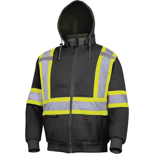 6925BK Chandail &agrave; capuchon, 3T-Grand, Noir Superchem Industries
