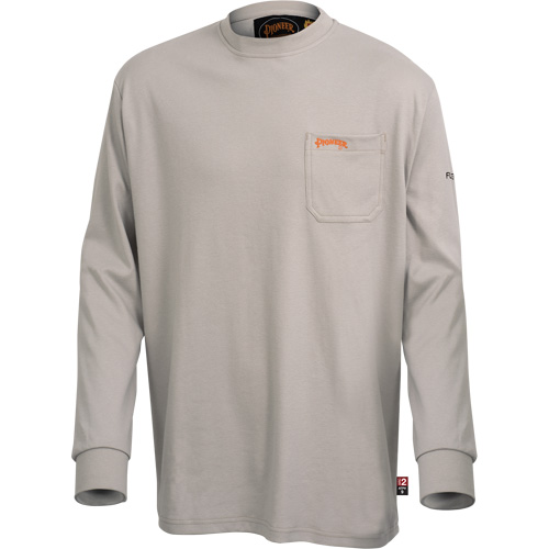 333 Chemise en coton &agrave; manches longues ignifuge, 2T-Grand, Gris Superchem Industries