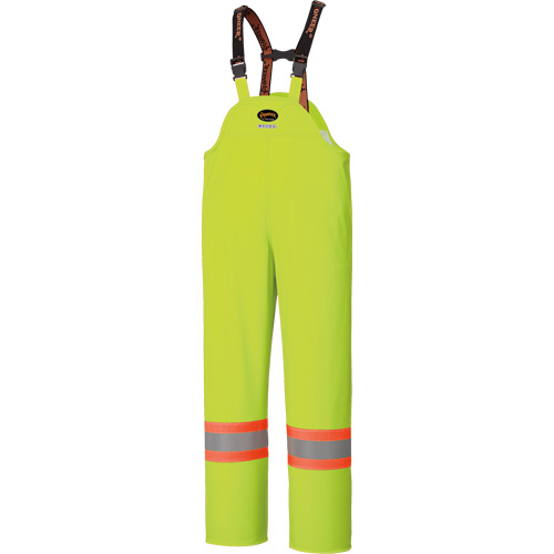 5895 High Visibility Flame Resistant Waterproof Bib Pants, 2X-Large, High Visibility Lime-Yellow Superchem Industries