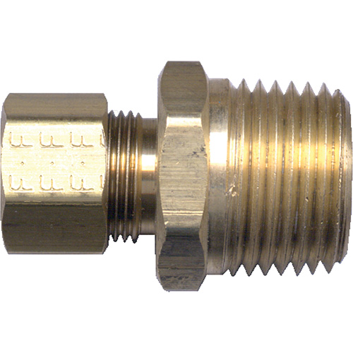 Raccord m&acirc;le de tuyau, 3/16" x 1/8" dia., Laiton Superchem Industries