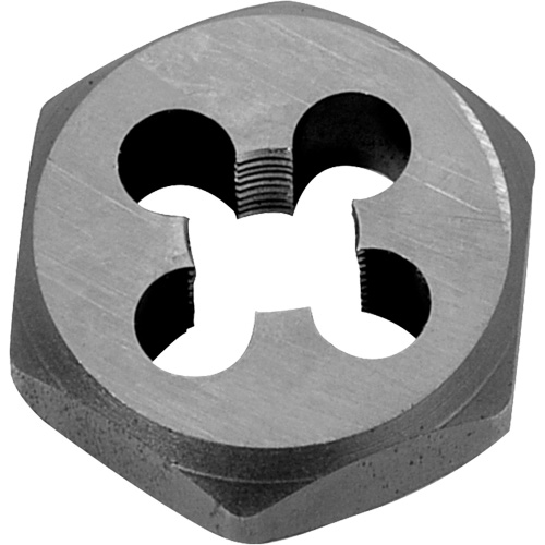 Hexagon Rethreading Bolt Die, 1-1/16" Dia., 1/2"-20 Thread, Chromium Steel Superchem Industries