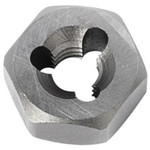 Hexagon Rethreading Bolt Die, 19/32" Dia., 1/4"-28 Thread, Chromium Steel Superchem Industries