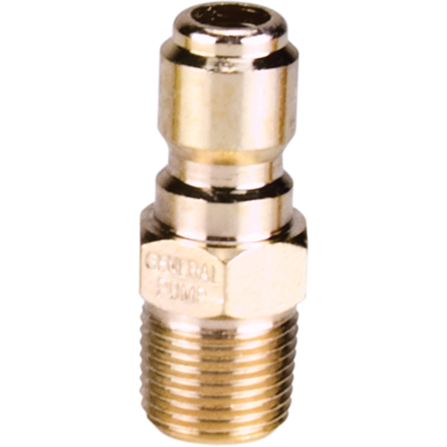 3/8" Male Plated Steel Quick Disconnect Plug Superchem Industries