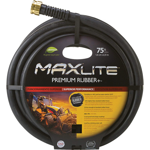 Commercial Duty Hoses, Rubber, 5/8" dia. x 75' Superchem Industries