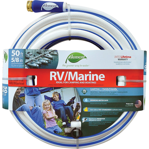 Element Marine & RV Water Hoses, PVC, 5/8" dia. x 50' Superchem Industries