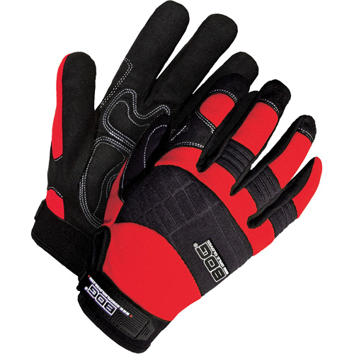 Gants performants &agrave; usage intensif avec paumes coussin&eacute;es, Taille Grand, Paume Synth&eacute;tique Superchem Industries