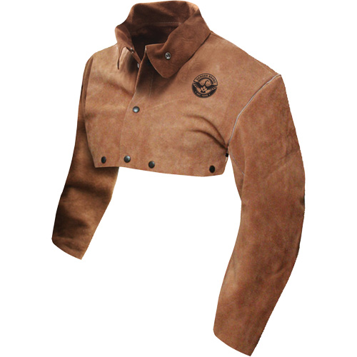 Standard Grade Leather Cape Sleeve, X-Large, Brown Superchem Industries