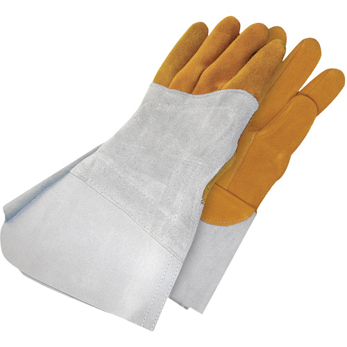 Gants de soudage &agrave; l'arc TIG en cuir de daim retourn&eacute; Gander Brand, Cuir fleur de daim, Taille 10 Superchem Industries