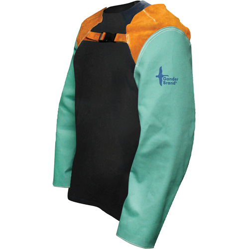 FR Canvas Welding Sleeves, 24" L, Green Superchem Industries
