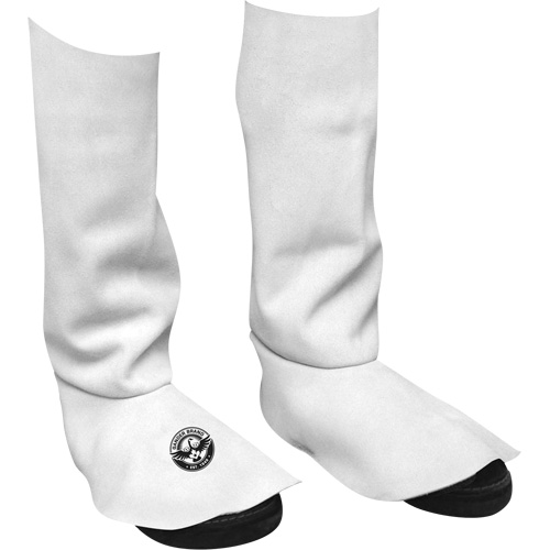 Leather Welding Spats, 15" L, Pearl Grey Superchem Industries