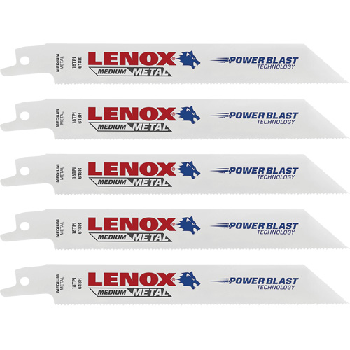 Lames de scie &agrave; m&eacute;taux, Bim&eacute;tal, 18 Dents par pouce, 6" lo x 3/4" la Superchem Industries