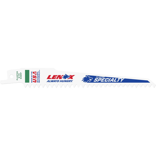 Lame de scie alternative, Bim&eacute;tal, 6 Dents par pouce, 6" lo x 3/4" la Superchem Industries