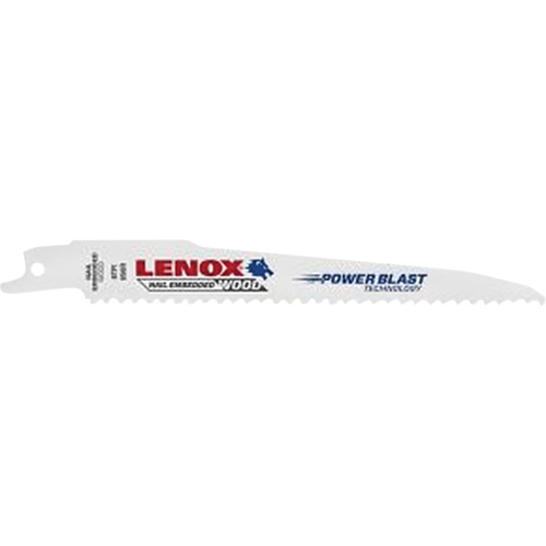 Lame de scie alternative pour le bois, Bim&eacute;tal, 6 Dents par pouce, 6" lo x 3/4" la Superchem Industries