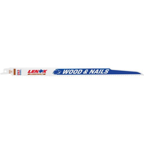 Lame de scie alternative, Bim&eacute;tal, 6 Dents par pouce, 12" lo x 3/4" la Superchem Industries
