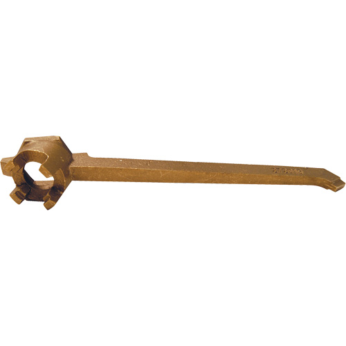 Drum Plug Wrench, 12" Handle, Bronze Superchem Industries