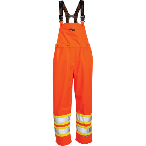 Salopette 300 deniers Journeyman, Polyester, Grand, Orange haute visibilit&eacute; Superchem Industries