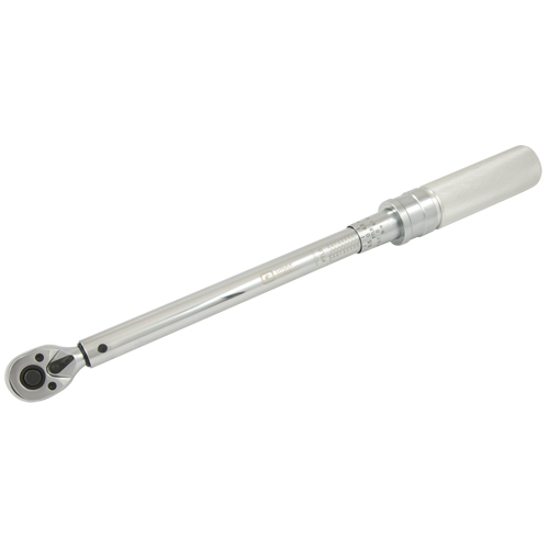 Heavy-Duty Micro-Adjustable Torque Wrench, Click, 3/8" Square Drive, 10 - 100 ft-lbs. Superchem Industries