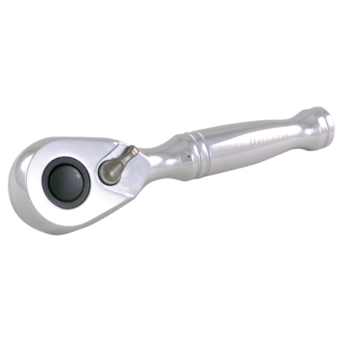 Stubby Quick-Release Ratchet Wrench, 3/8" Drive, Plain Handle Superchem Industries