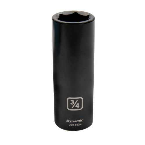 SAE Socket, Impact, 3/8", 1/2" Drive, 6 Points, Deep Superchem Industries