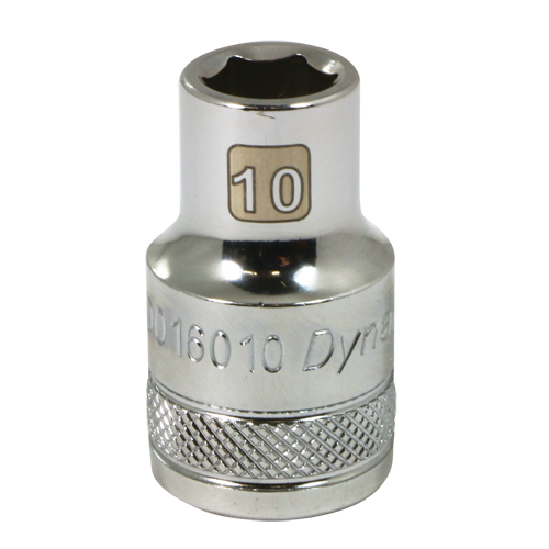 Metric Socket, 10 mm, 1/2" Drive, 6 Points Superchem Industries