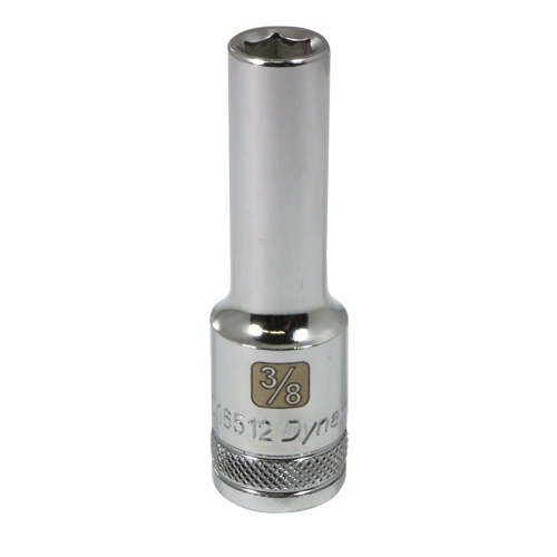 SAE Socket, 3/8", 1/2" Drive, 6 Points, Deep Superchem Industries