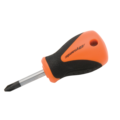 Philips Stubby Screwdriver, #1, 3-4/5" L, Cushion Grip Handle Superchem Industries