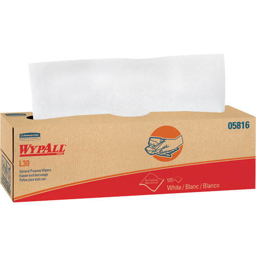 WypAll&reg; L30 General Purpose Towels, All-Purpose, 16-2/5" L x 9-4/5" W Superchem Industries