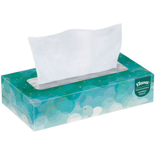 Papier-mouchoir Kleenex, 2 pli, 7,8" lo x 8,3" la, 100 feuilles/boîte Superchem Industries