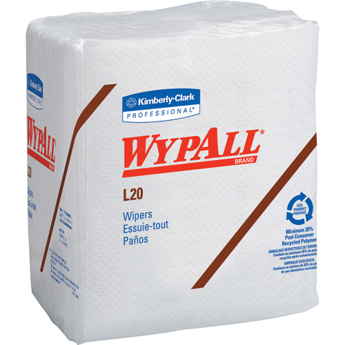 WypAll&reg; L20 Single-Use Towels, All-Purpose, 12-1/2" L x 12" W Superchem Industries