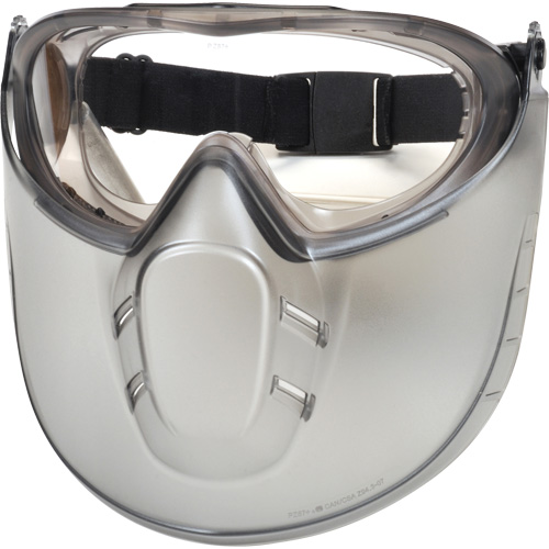 Lunettes de s&eacute;curit&eacute; Capstone Shield avec &eacute;cran facial amovible, Lentille Transparent, Antibu&eacute;e, Ventilation Directe/Ferm&eacute; Superchem Industries
