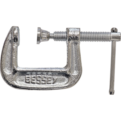 Light-Duty C-Clamp, 1" (25 mm) Capacity, 1" (25 mm) Throat Depth Superchem Industries