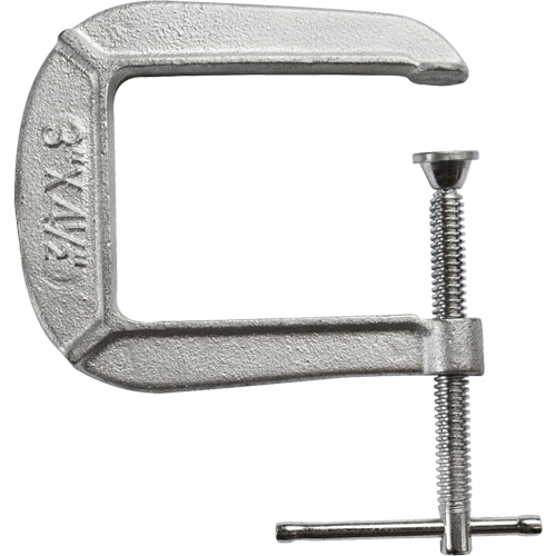Serre-joint en C de s&eacute;rie l&eacute;g&egrave;re, Capacit&eacute; de 3" (76 mm), Profondeur de gorge de 4-1/2" (114 mm) Superchem Industries