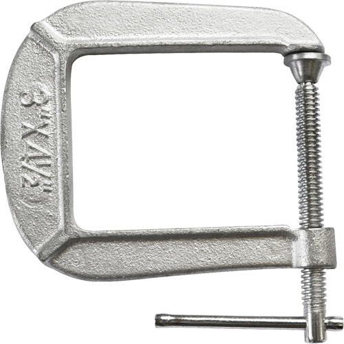 Serre-joint en C de s&eacute;rie l&eacute;g&egrave;re, Capacit&eacute; de 3" (76 mm), Profondeur de gorge de 4-1/2" (114 mm) Superchem Industries