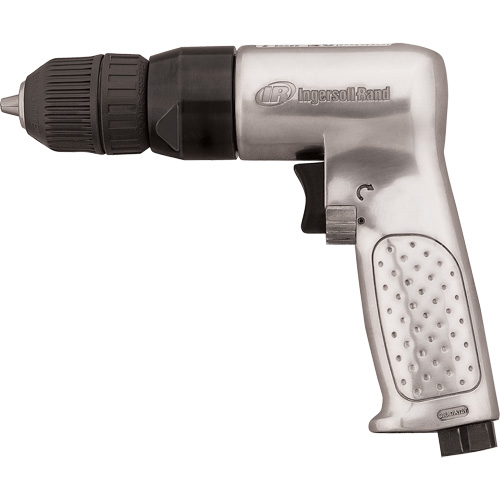 Perceuse pneumatique r&eacute;versible, 4 pi³/min, 1/4" NPTF, 93 dBA, 3/8" mandrin, Sans cl&eacute; Superchem Industries