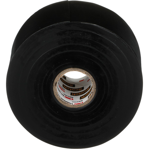 Scotch&reg; Professional Grade Linerless Rubber Splicing Tape, 50.8 mm (2") W x 9 m (30') L, 30 mils, Black Superchem Industries