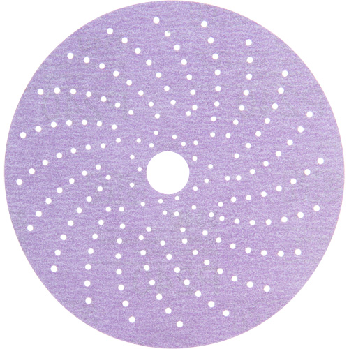 Disque de ponçage net mauve Hookit, dia 6", Grain P240, Oxyde d'aluminium, Poids C Superchem Industries