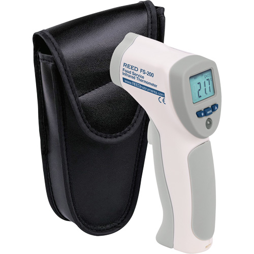 Food Service Infrared Thermometer, -4°- 392° F ( -20° - 200° C )/-58°- 4° F ( -50° - -20° C ), 8:1, Fixed Emmissivity Superchem Industries