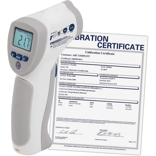 Food Service Infrared Thermometer with ISO Certificate, -4°- 392° F ( -20° - 200° C )/-58°- 4° F ( -50° - -20° C ), 8:1, Fixed Emmissivity Superchem Industries