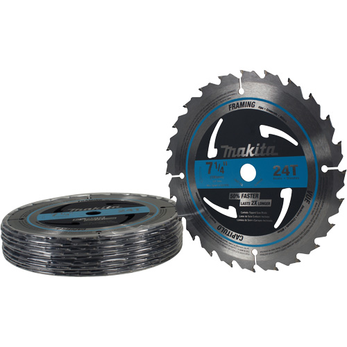 Carbide-Tipped Circular Framing Saw Blade, 7-1/4", 24 Teeth, Wood Use Superchem Industries