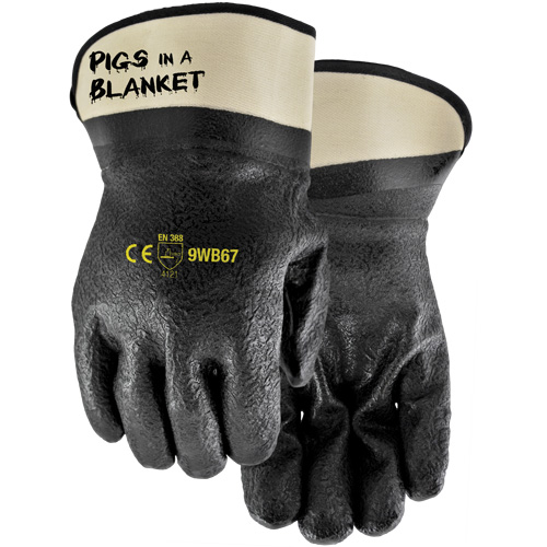 Gants enduits Pigs in a Blanket, Taille unique, R&ecirc;vetement PVC/Nitrile Superchem Industries