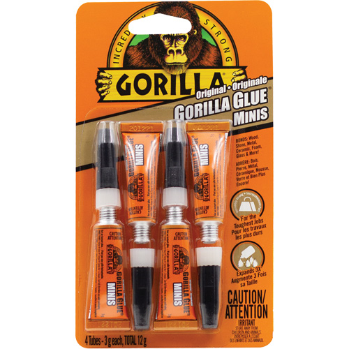 Original Glue, 4 x 3 g, Tube, Tan Superchem Industries